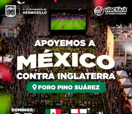 Será en Foro Pino Suárez la convivencia familiar para apoyar a México ante Inglaterra