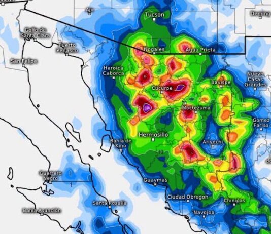 Monzón mexicano continuará activo generando lluvias