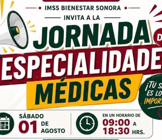 Invitan a aprovechar Jornada de Especialidades Médicas de IMSS Bienestar