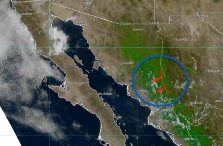 Potencial de chubascos y lluvias fuertes para la tarde-noche de hoy