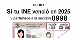 Llaman a renovar la INE a vecinos del seccional 0998