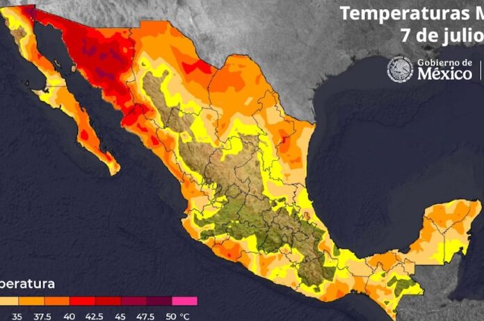 Se mantiene ambiente muy caluroso sobre todo Sonora; por la tarde potencial de tormentas para algunas regiones de la entidad, incluyendo la zona sur.