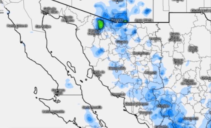 Para hoy temperaturas entre los 40 y 45ºC en el noroeste, centro y sur; potencial de fuertes tormentas por la tarde en algunas regiones de la entidad.