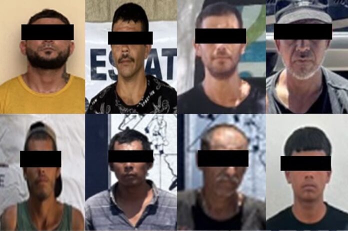 Detienen a 22 personas, aseguran droga y armas blancas.