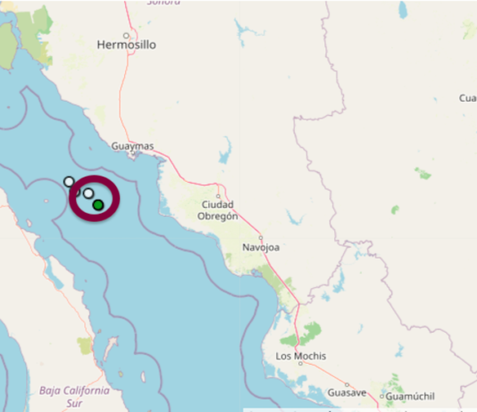 Dos temblores en Guaymas