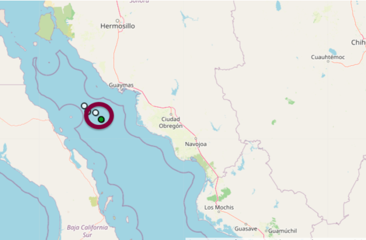 Dos temblores en Guaymas