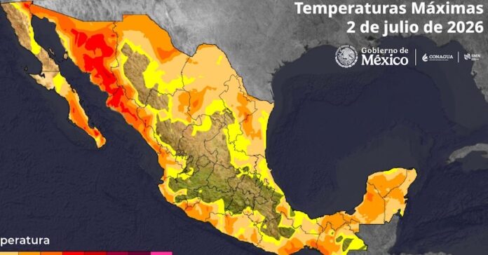 Se mantendrá hoy un ambiente seco y muy caluroso; con temperaturas máximas que oscilen entre los 40 a los 45°C.