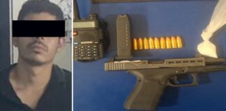 Joven detenido con arma de fuego, radio de comunicación y droga
