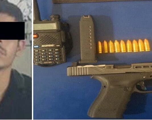 Joven detenido con arma de fuego, radio de comunicación y droga