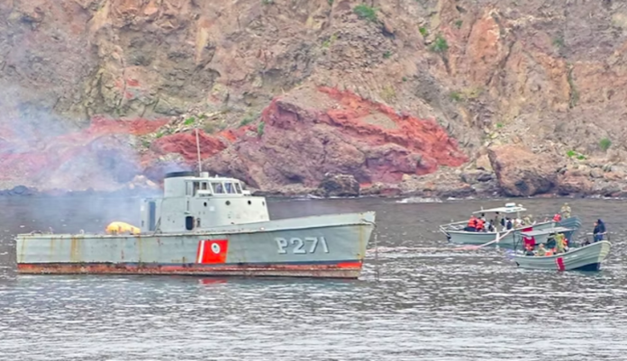 Hundirán otro buque en arrecife artificial de San Carlos; el evento se estará llevando a cabo este viernes; Capitanía de Puerto restringe la navegación marítima en la zona.