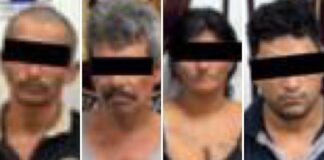 Capturan a siete personas con droga, armas y vehículo robado