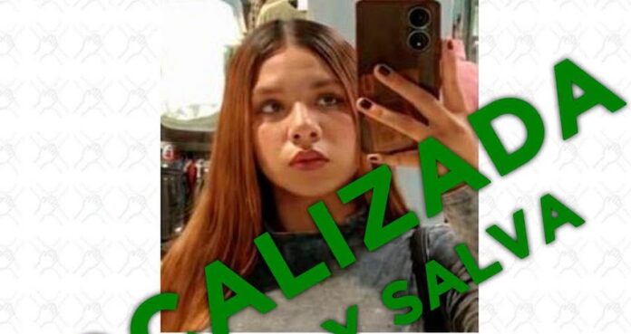 Porque la regañaron se había ido de su casa; jovencita ha sido localizada sana y a salvo; nunca estuvo en peligro.