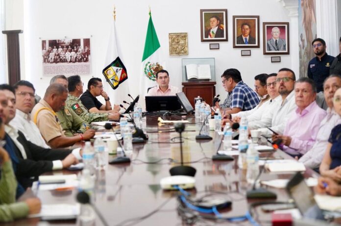 Refuerza Gobernador Durazo medidas preventivas ante lluvias con instalación del Comité de Operación de Emergencias (COE); con el objetivo de resguardar a la población y garantizar su integridad física ante la presencia de fenómenos metereológicos.