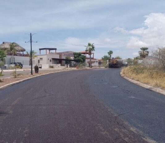 Avanza al 45 por ciento obra de pavimentación en avenida Los Yaquis de San Carlos