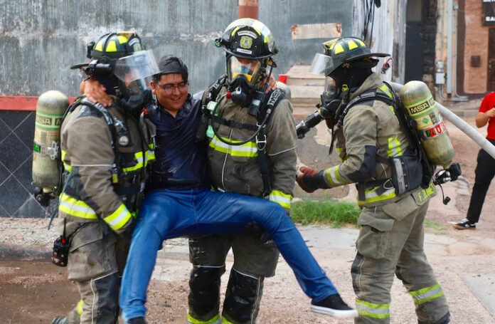Impulsan acciones de prevención y respuesta ante emergencias; llevan a cabo un simulacro binacional de materiales peligrosos en las inmediaciones de la garita Morley.