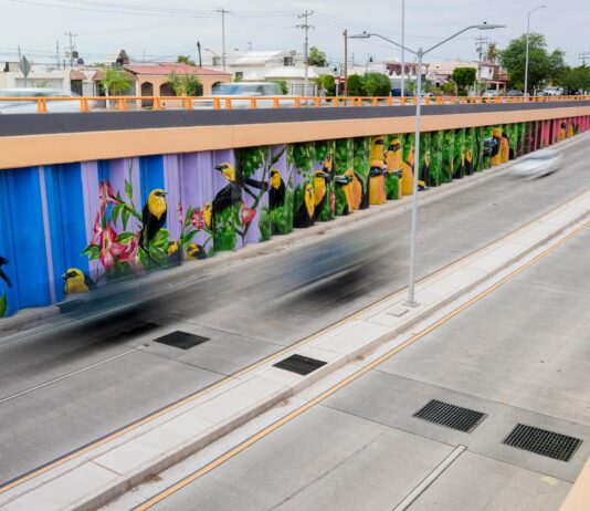 Mural en paso a desnivel de Colosio y Solidaridad es espacio de expresión cultural: Toño Astiazarán