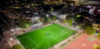 Moderniza Gobierno de Hermosillo alumbrado del Parque Deportivo Los Portales