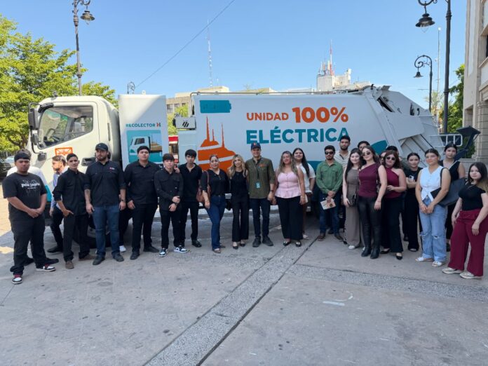 Destaca Sergio Pavlovich innovación sustentable con unidades eléctricas de recolección en Hermosillo; la ciudad cuenta con la flotilla de unidades recolectoras eléctricas más grande del país.