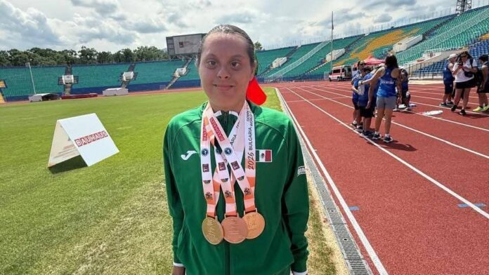 Invitan al recibimiento para la campeona mundial Alejandra Garibay; la atleta guaymense representó a México en el Campeonato Mundial de Atletismo para Personas con Síndrome de Down, celebrado en Bulgaria.