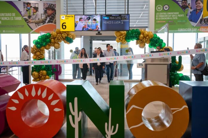 Gobernador Durazo trae a Sonora nueva ruta de Mexicana con respaldo de presidenta Sheinbaum; la ruta impulsará el turismo, la inversión y los negocios, además de respaldar la estrategia de la presidenta Claudia Sheinbaum para consolidar a Mexicana como la aerolínea del Estado mexicano.