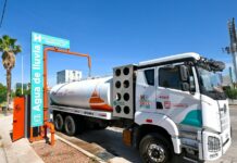 Capta primera agua de lluvia sistema pluvial del paso a desnivel Colosio y Solidaridad