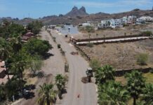 Avanzan obras de pavimentación en San Carlos y Guaymas