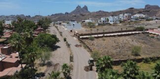Avanzan obras de pavimentación en San Carlos y Guaymas