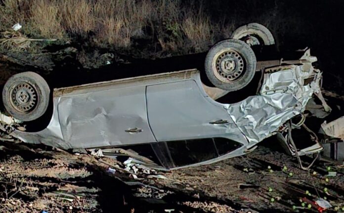 Muere vecino empalmense en trágico volcamiento; ocurrió la madrugada de este domingo en la carretera estatal 85, cerca del poblado La Palma.