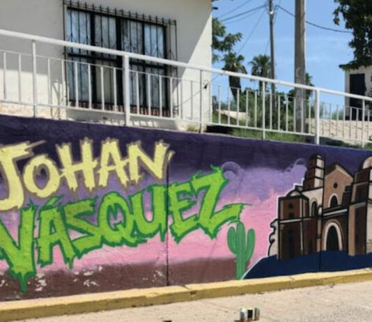 Rinden homenaje a Johan Vásquez con mural en Navojoa