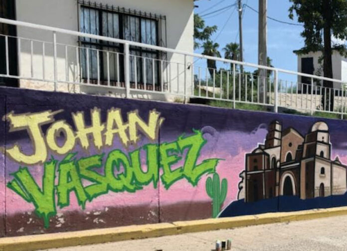 Rinden homenaje a Johan Vásquez con mural en Navojoa; como reconocimiento a su trayectoria y a su destacada participación con la Selección Mexicana en la Copa Mundial de la FIFA 2026.