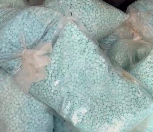 Con información de la DEA aseguran 120 kilos de pastillas de fentanilo