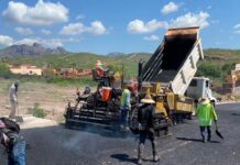 Registra 80 por ciento de avance pavimentación de la avenida Los Yaquis en San Carlos