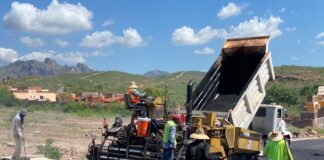 Registra 80 por ciento de avance pavimentación de la avenida Los Yaquis en San Carlos