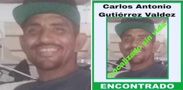 Carlos Antonio es hallado sin vida; estaba desaparecido desde 08 de enero del año 2024, en este puerto.