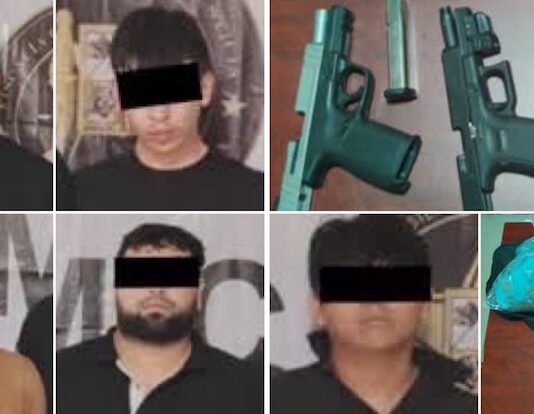 Cinco detenidos por posesión de armas de fuego y droga