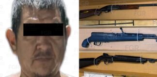 Detenido en posesión de armas, cargadores y cartuchos