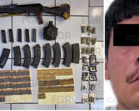 Sujeto va a proceso por posesión de arma de fuego, cartuchos, cargadores y droga