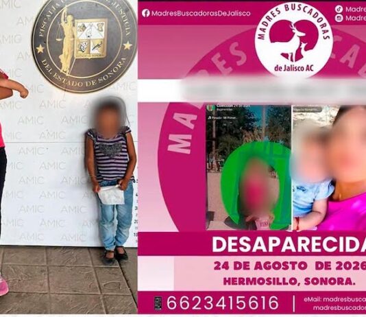 Localizan con vida a una mujer y sus dos hijos