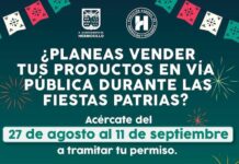 Invitan a comerciantes a tramitar permiso para vender durante las Fiestas Patrias