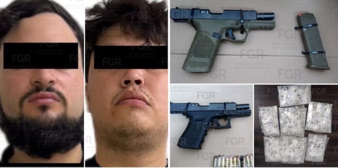 Dos detenidos con armas de fuego y heroína; Antonio “N” y Francisco “N” son vinculados a proceso por un Juez.