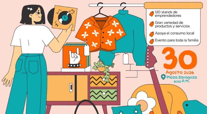 Invita Ayuntamiento a disfrutar talento joven y emprendimiento local en Bazar Con Todo; más de cien emprendimientos formarán parte de este bazar juvenil el domingo 30 de agosto en la Plaza Zaragoza a las 6:00 de la tarde.