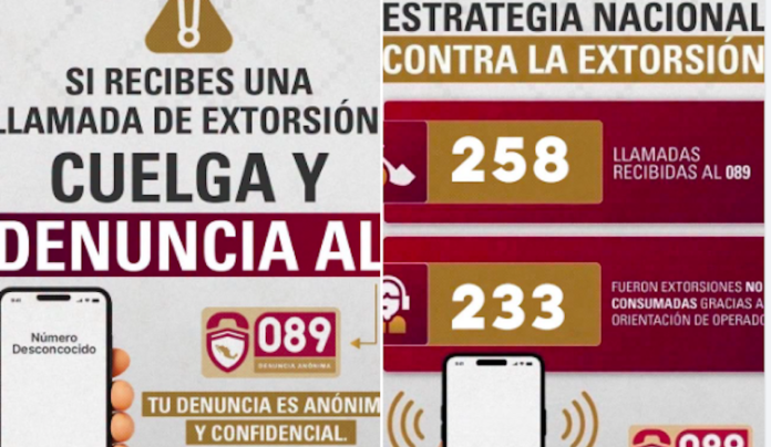 Refuerzan acciones para prevenir la extorsión; denuncias ciudadanas por el 089 sigue siendo una herramienta clave.