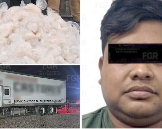 Por transportar 196 kilos de metanfetamina trailero es llevado a proceso