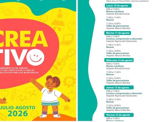 Invita IMCA a disfrutar de una semana llena de creatividad en la Biblioteca La Malinche durante el Verano Creativo