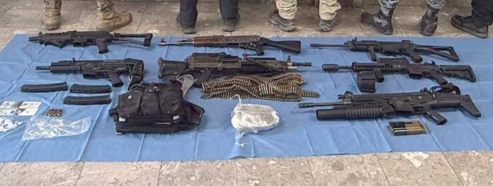 Aseguran armas, lanzagranadas y droga; además de carros robados, en operativo conjunto en San Luis Río Colorado; no hay detenidos.