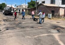 Avanza recarpeteo de tramo de la avenida Héroe de Nacozari