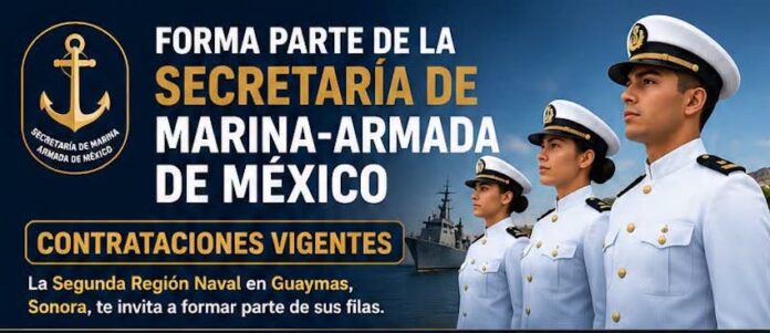 Marina-Armada de México está contratando personal; mujeres y hombres interesados en formar parte de las filas de esta institución naval.