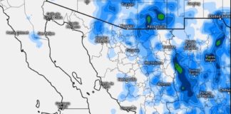 Durante este día se prevé formación de núcleos aislados de tormentas