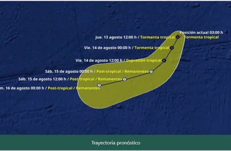 Se forma la tormenta tropical ‘Hernán’ en el Pacífico