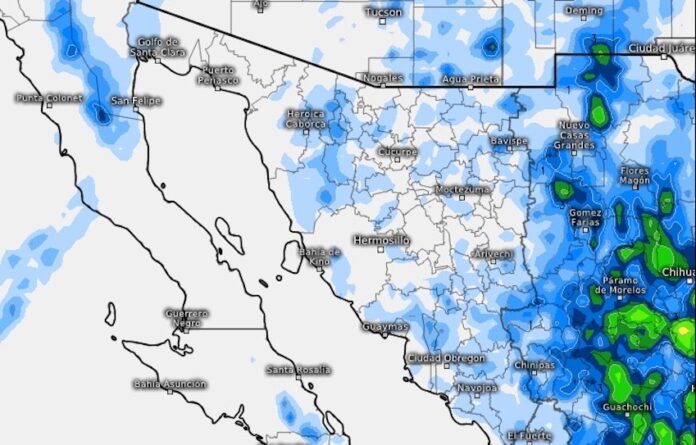 Municipios que podrían recibir lluvias hoy, por efectos del monzón de verano: Caborca, Trincheras, Suaqui Grande y La Colorada.